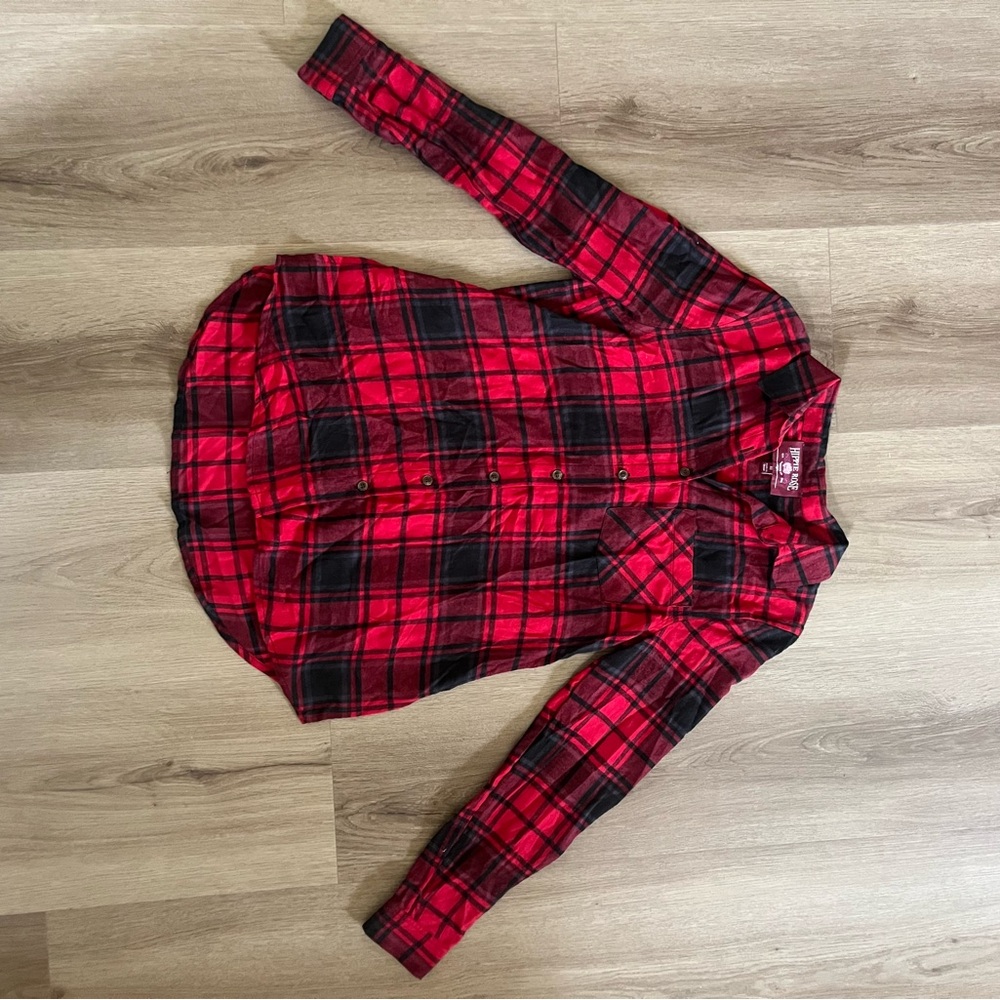 Red and Black Plaid Shirt